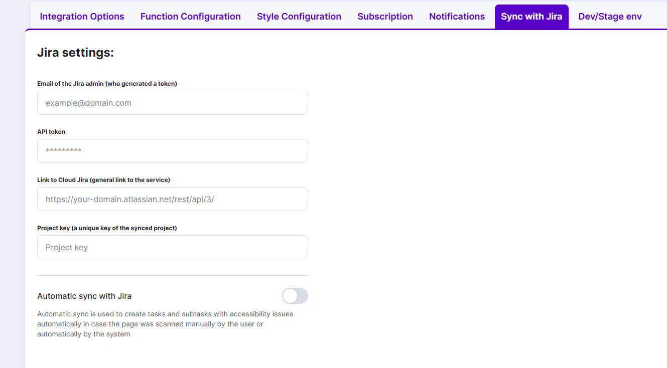 Screenshot illustrating Connect a Development or Staging Environment
