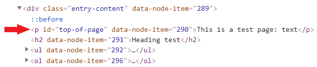 code with the tag "p"