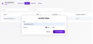 invite user